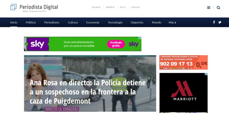 página principal de Periodista Digital
